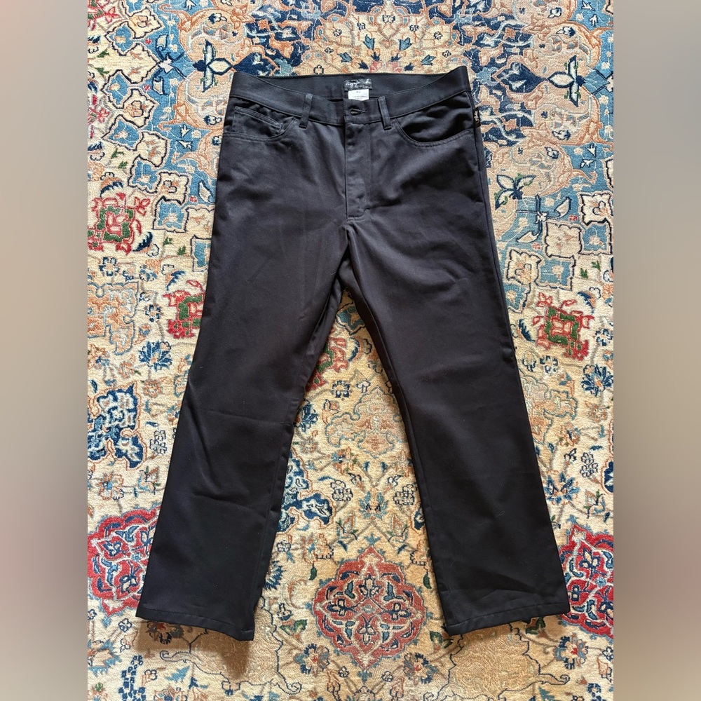 Agnes B. Men's Black Straight Jeans